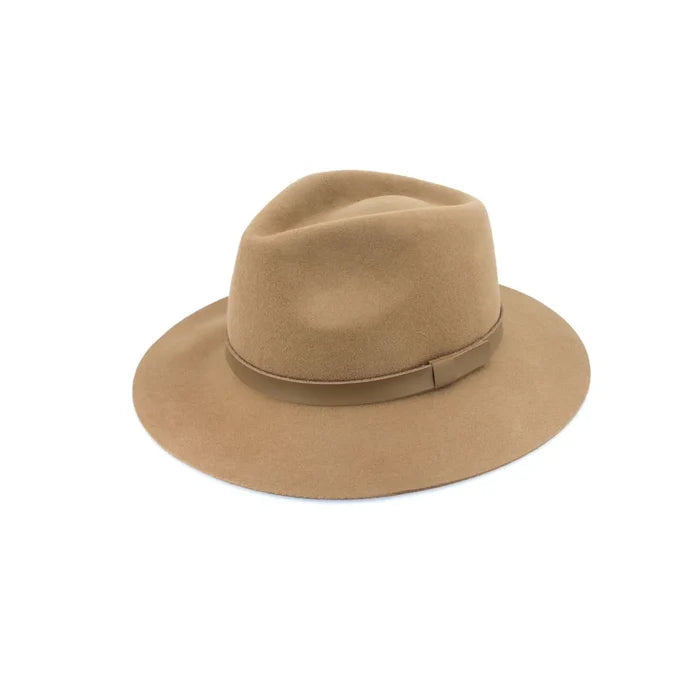 Before Dark Thredbo Wool Felt Fedora Camel | Women's Hats | Gretel Lane