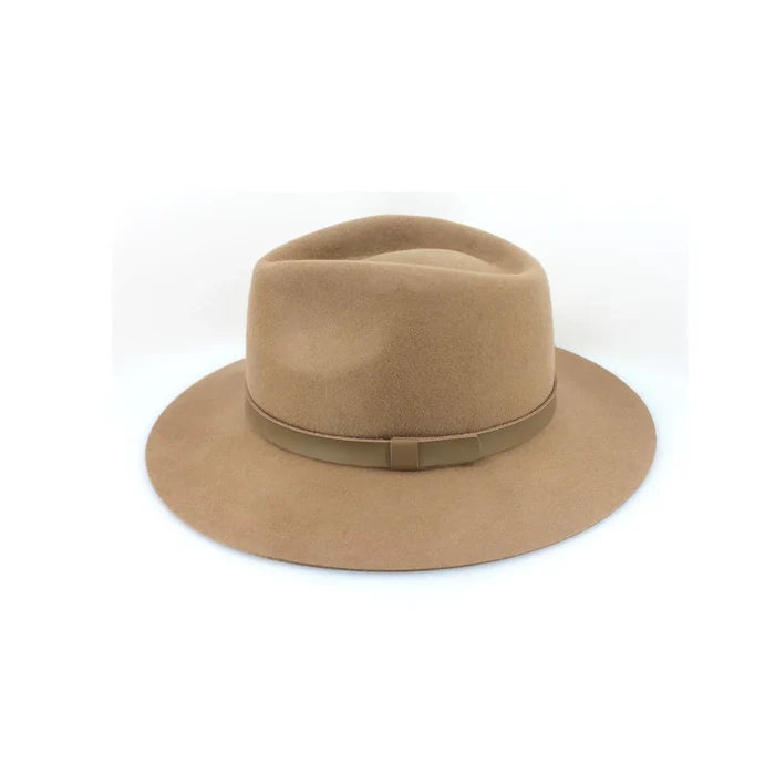 Before Dark Thredbo Wool Felt Fedora Camel | Women's Hats | Gretel Lane