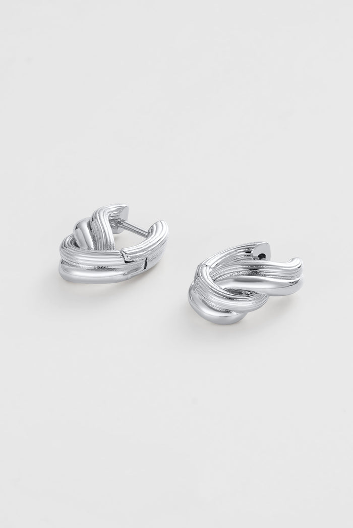 Zafino Tia Layered Huggie Earring Silver | Women's Jewellery | Gretel Lane
