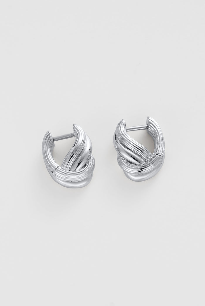 Zafino Tia Layered Huggie Earring Silver | Women's Jewellery | Gretel Lane