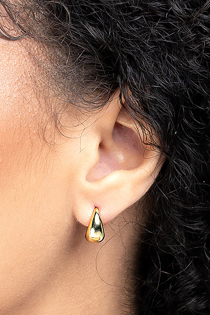 Liberte Tina Women's Teardrop Huggie Earring Gold | Women's Jewellery | Gretel Lane