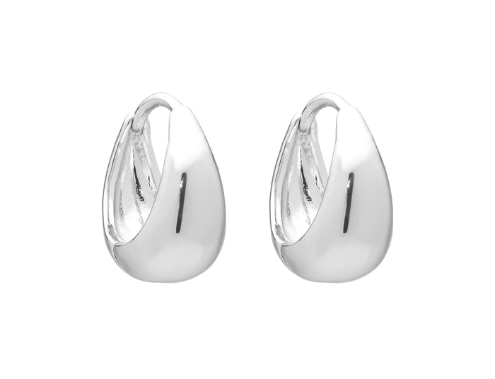 Liberté Tina Women's Teardrop Huggie Earrings Silver | Women's Jewellery | Gretel Lane