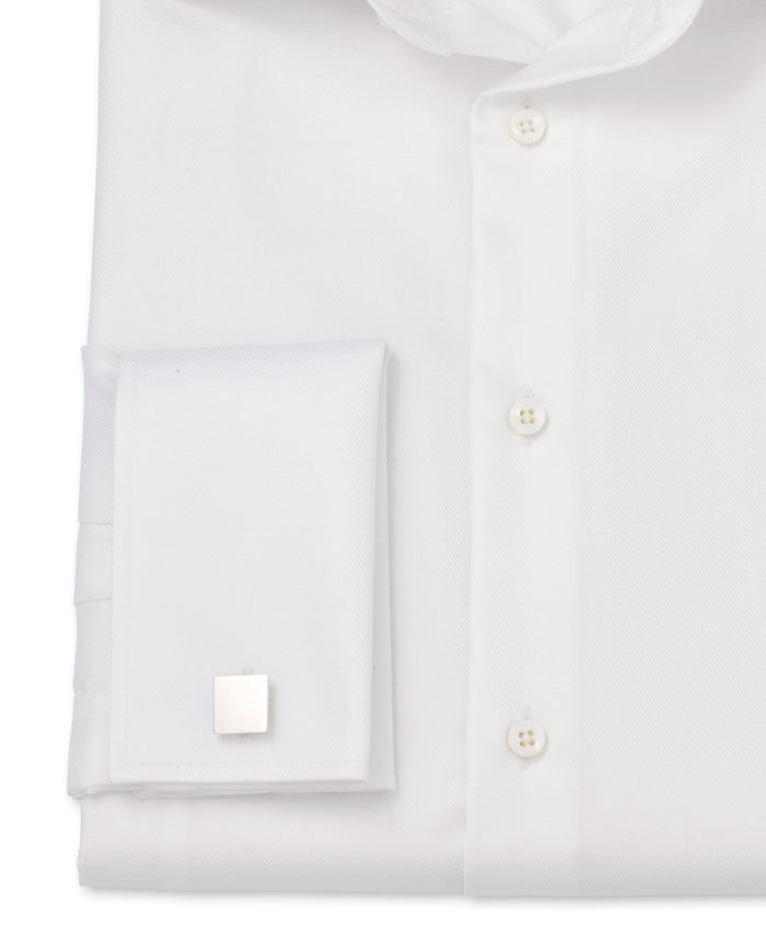 Toby White Fine Twill Made to Measure Shirt cuff detail