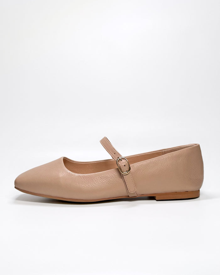 Mollini Nude Leather Mary-Jane | Gretel Lane