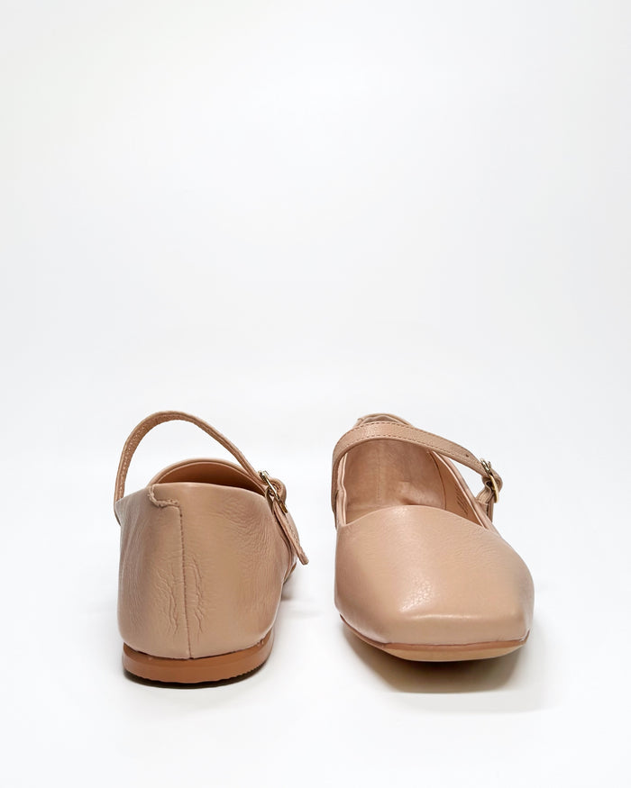 Mollini Nude Leather Mary-Jane | Gretel Lane
