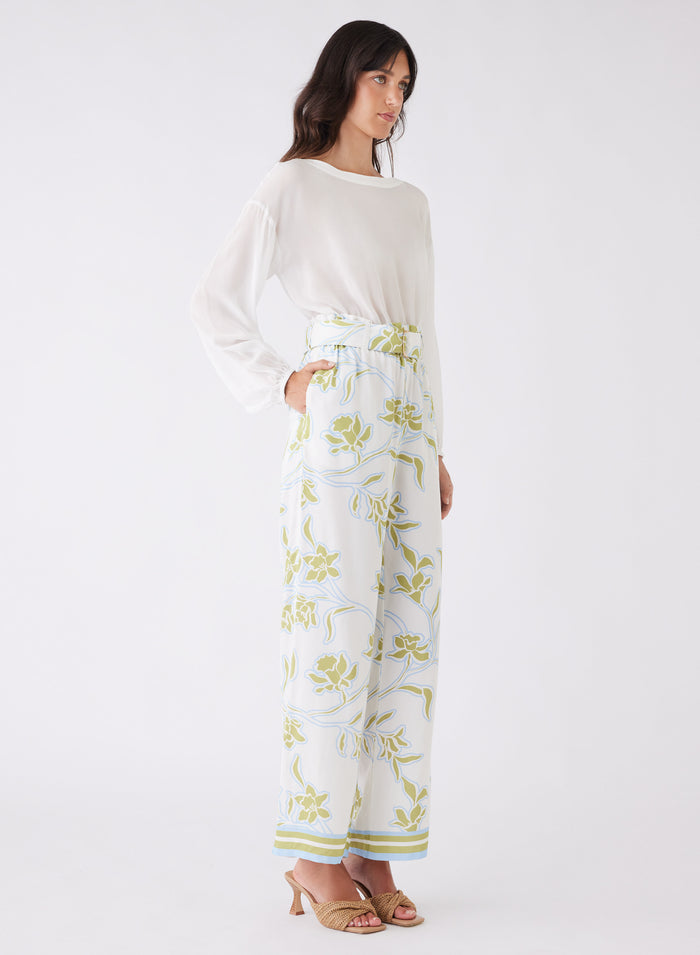 Tranquility Pant (Olive Floral)