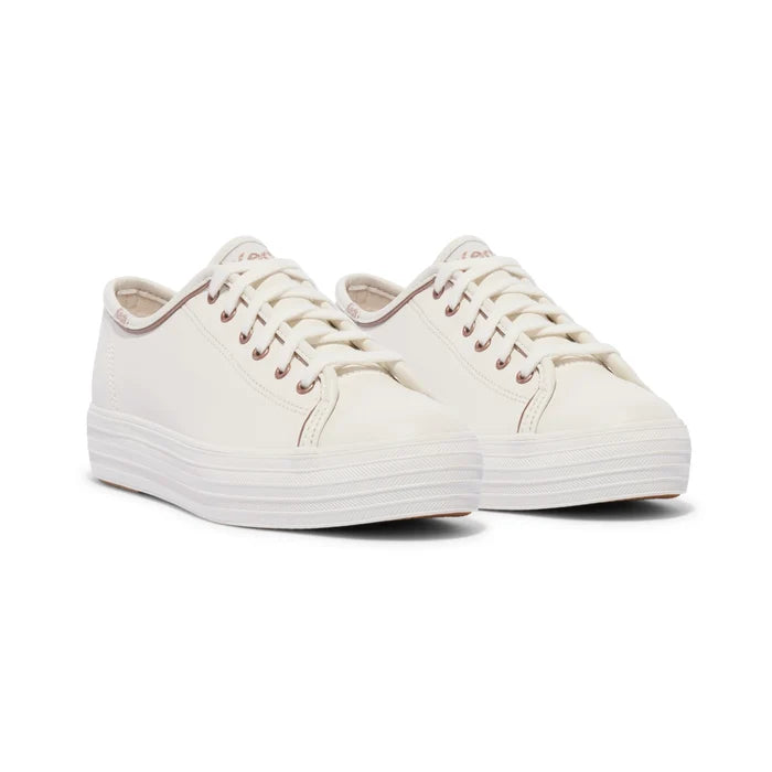 Triple Kick Leather (White/Rose Gold)