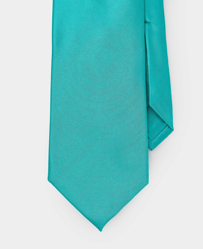 Men's Turquoise Seven Fold Silk Tie