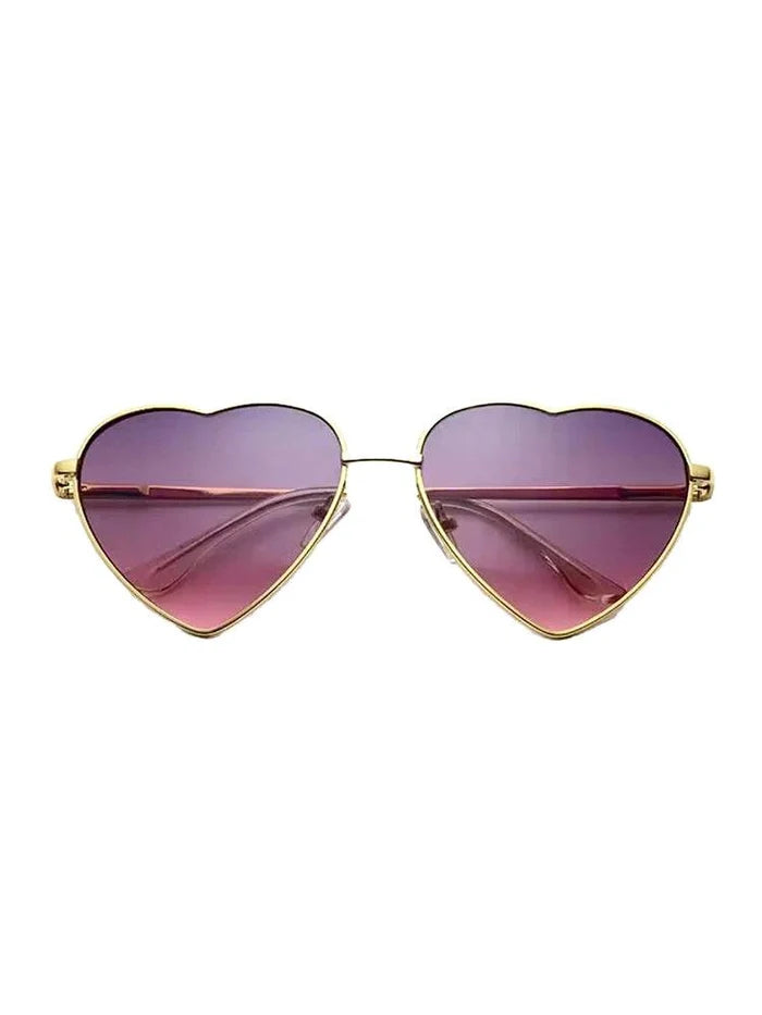 Unisex Festival Fashion Multi Colour Heart Shape Glasses - thefancydress.co.uk