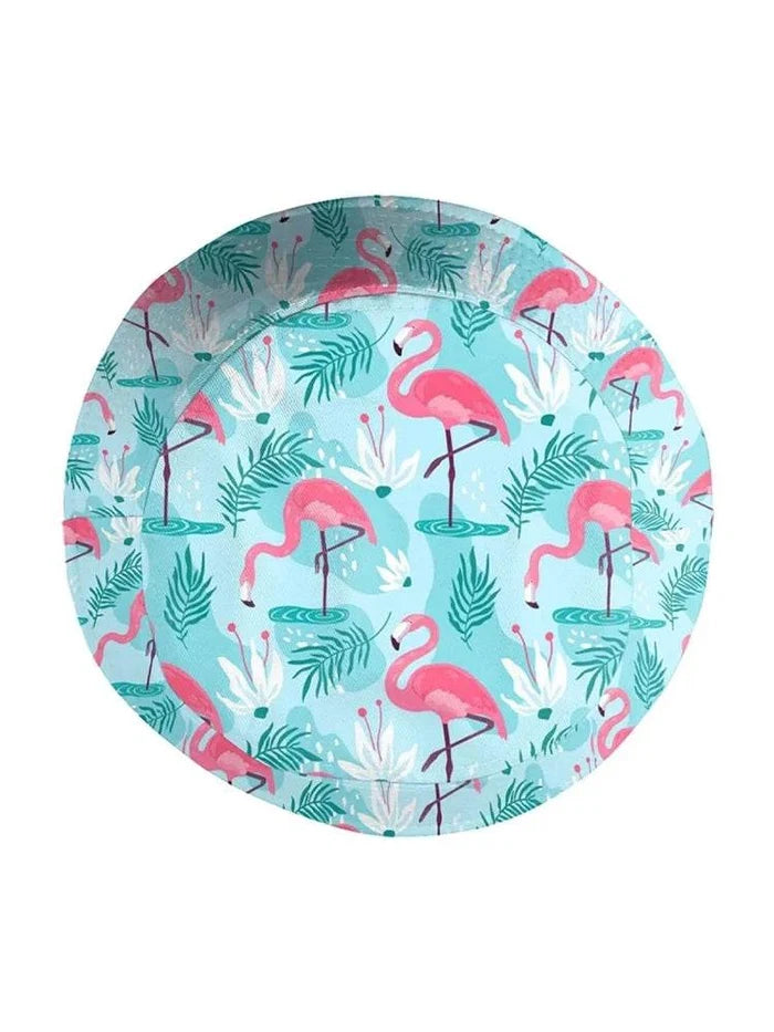 Unisex Pink Flamingo Printed Sun Protection Bucket Hat - thefancydress.co.uk