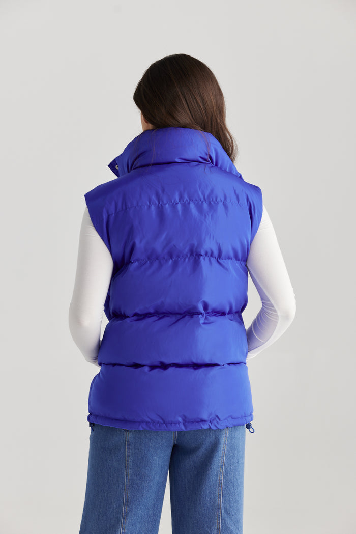 Uptown Puffer Vest (Cobalt)