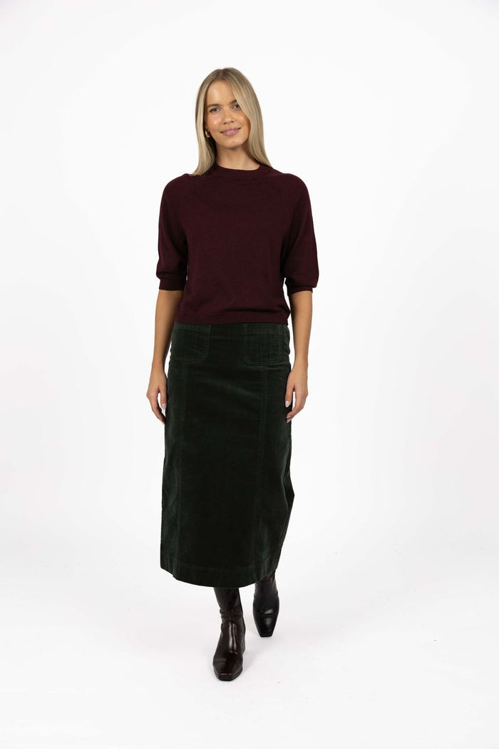 Humidity Women's Green Va Va Valour Midi Skirt | Gretel Lane