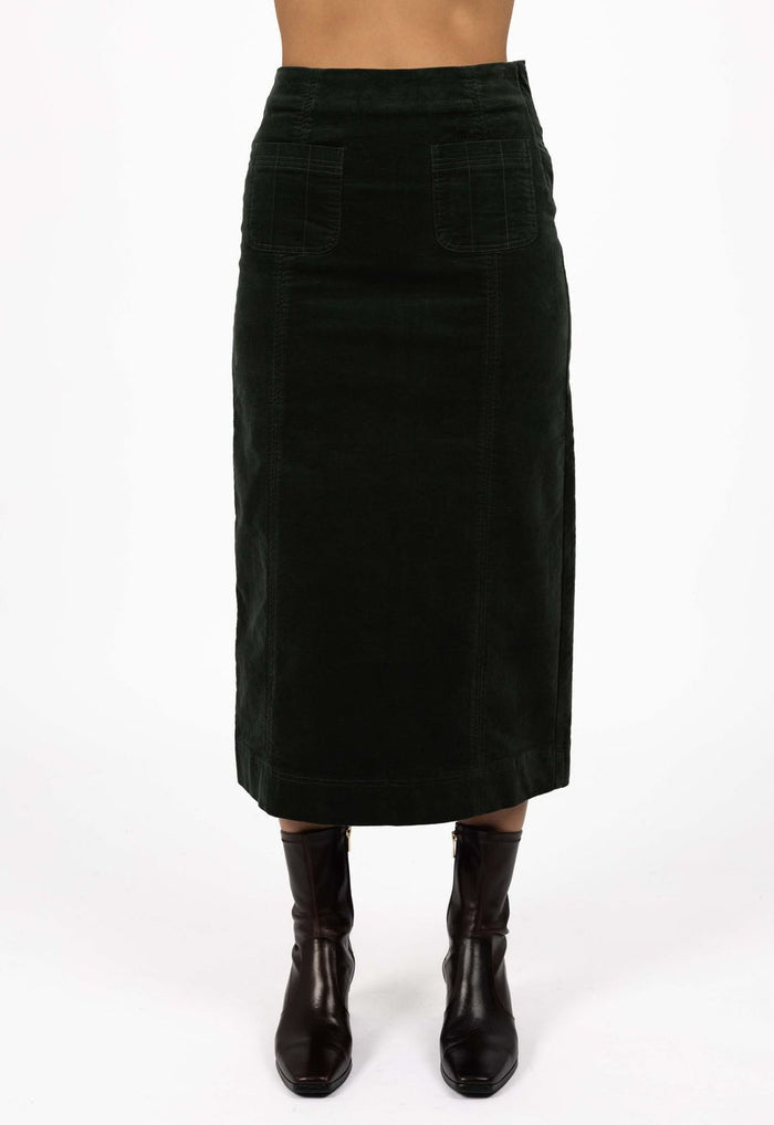 Humidity Women's Green Va Va Valour Midi Skirt | Gretel Lane