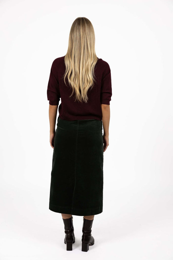 Humidity Women's Green Va Va Valour Midi Skirt | Gretel Lane
