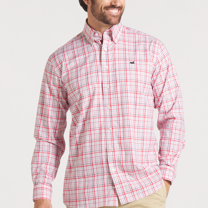Crimson & Light Gray | ON MODEL FRONT