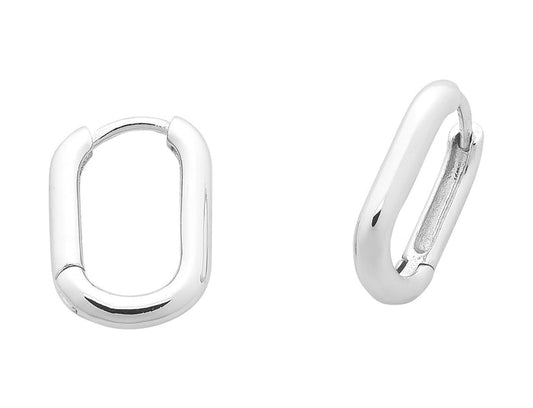 Liberté Venus Women's Rectangular Huggie Silver | Women's Jewellery | Gretel Lane