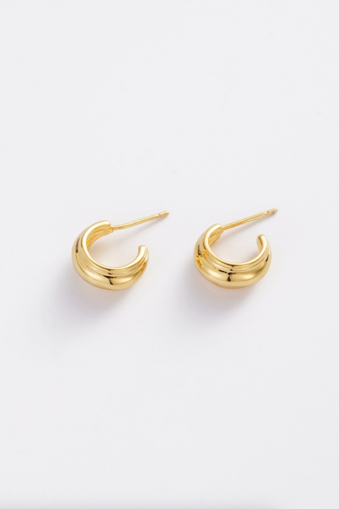 Zafino Vicky Small Statement Hoop Earrings Gold | Women's Jewellery | Gretel Lane