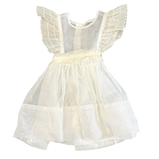 Vintage Bonnie Maid Sheer Organdy Dress | 0-6m