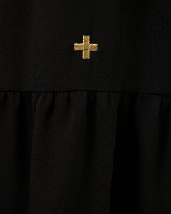 Stella + Gemma Long Sleeve Maxi Dress Black