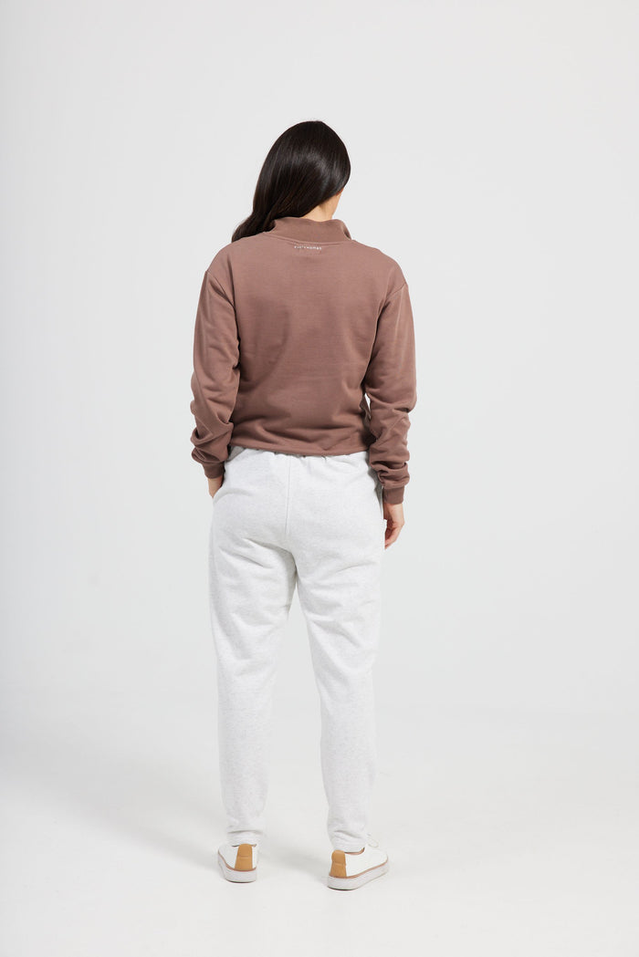 Walk in The Park Zip Sweat (Chocolate)