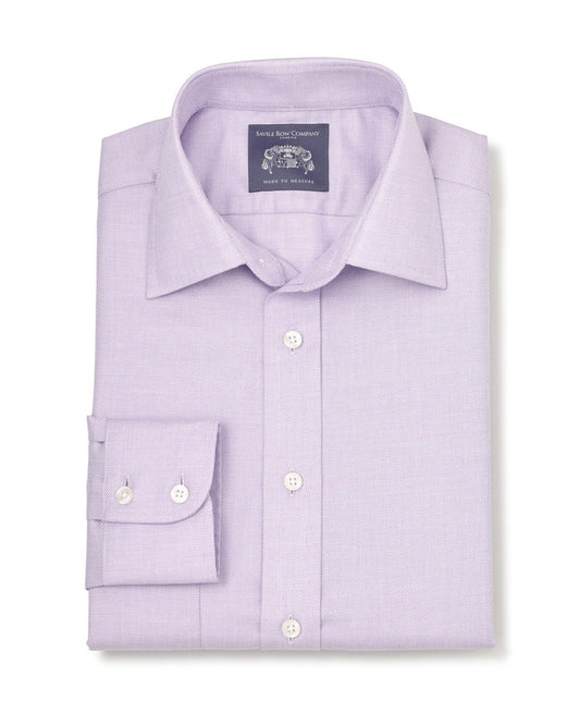 Walter Lilac Cotton Made-to-Measure Shirt