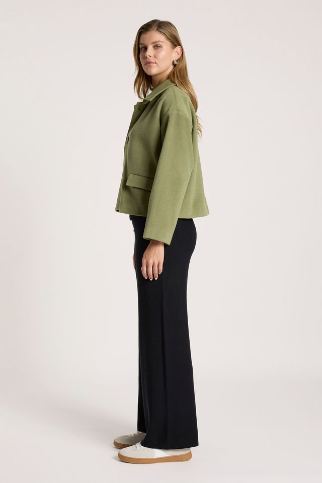 Eb & Ive Women's Green Crop Wanderer Jacket | Gretel Lane