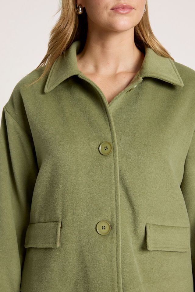 Eb & Ive Women's Green Crop Wanderer Jacket | Gretel Lane