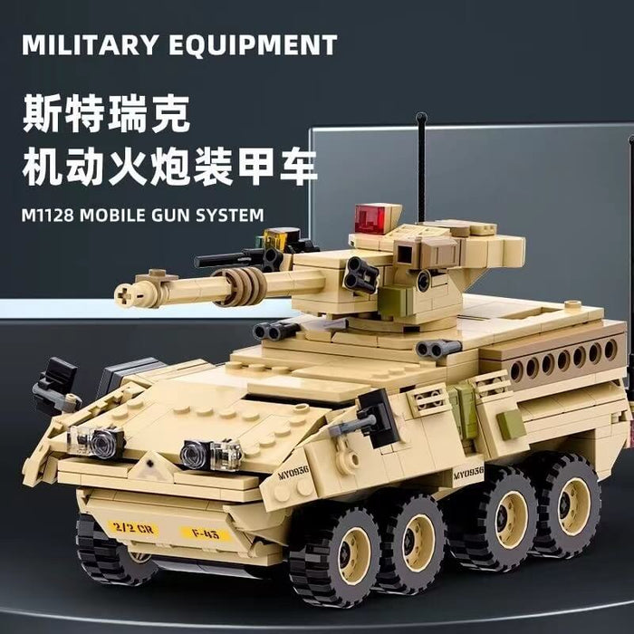 WANGE 3513 Stryker Mobile Artillery Armored Vehicle