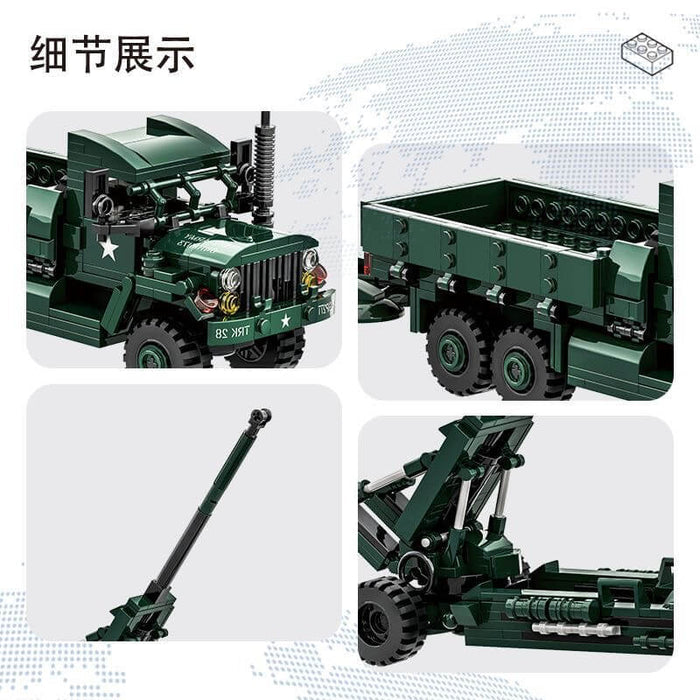 WANGE 4510 M35A2 Truck and M198 Howitzer