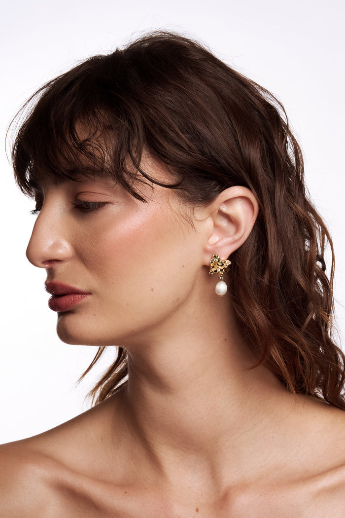 Liberté Waverly Pearl Statement Earring in Gold | Women's Jewellery | Gretel Lane