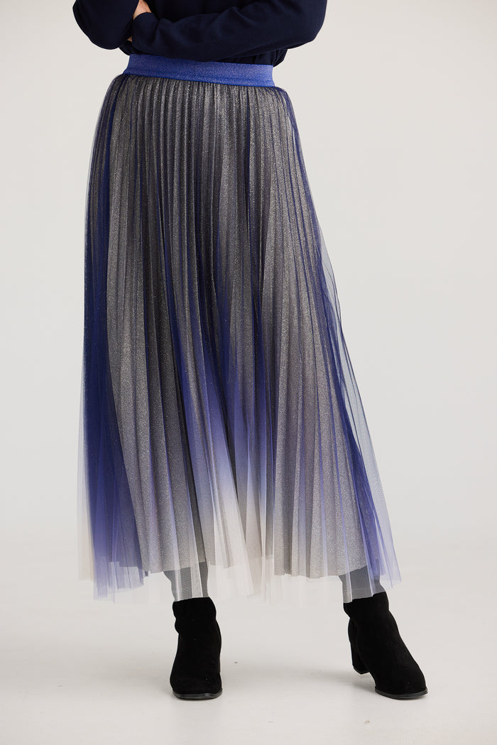 West End Skirt (Navy Ombre)