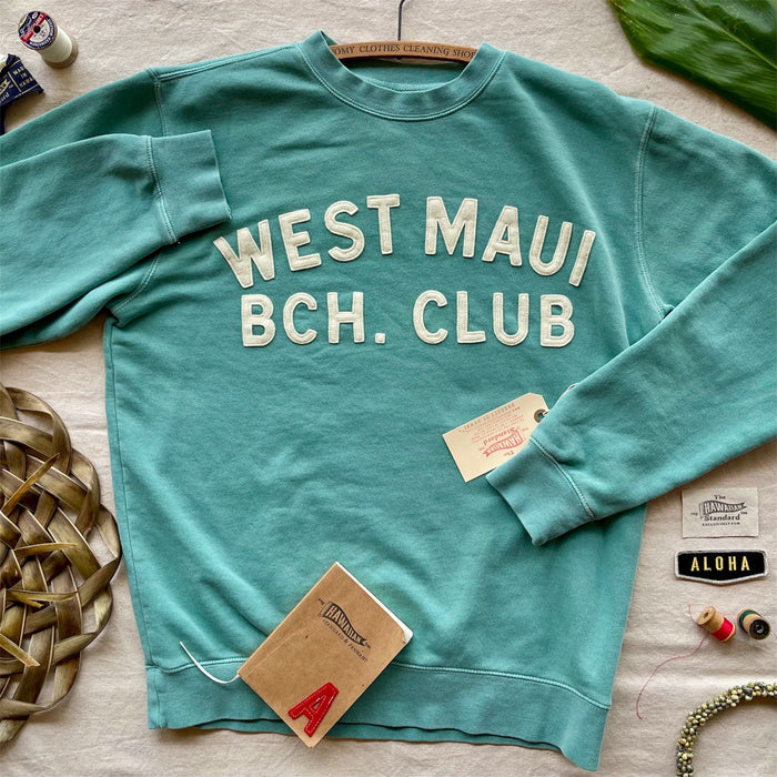 WEST MAUI BCH. CLUB - ivory on green fade