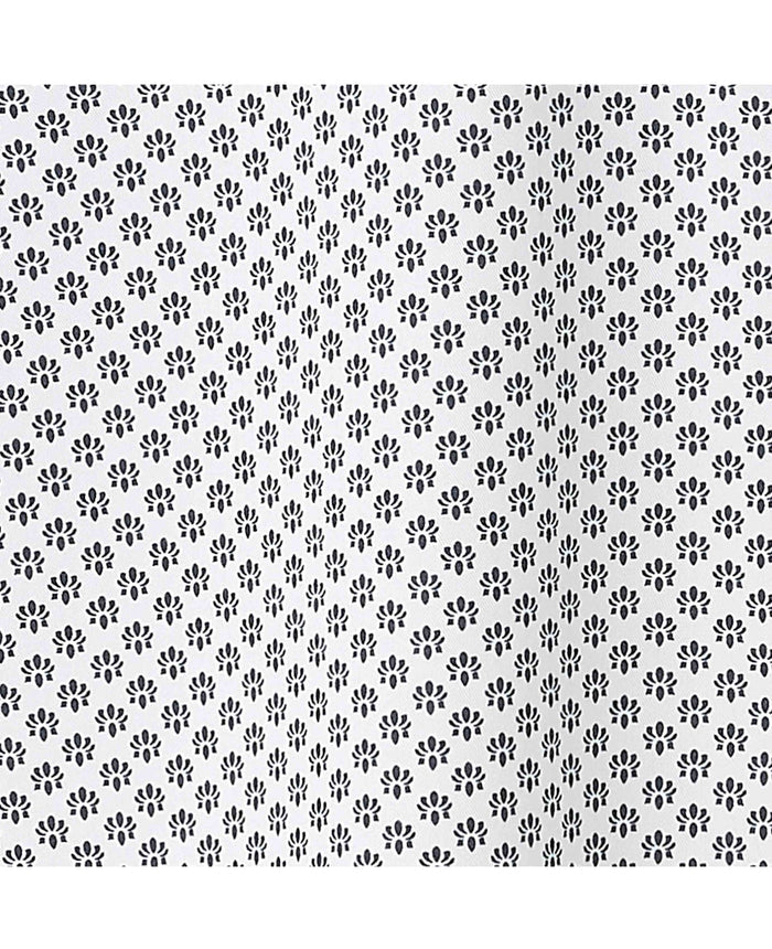 Men's White Cotton Classic Fit Printed Casual Shirt fabric detail