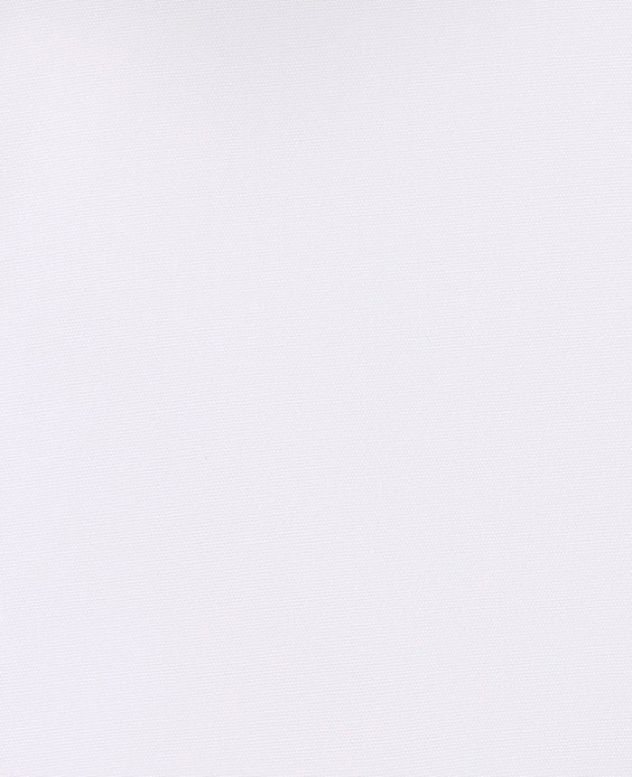 Men's White Cotton Poplin Contrast Button Classic Fit Formal Shirt With Single Cuffs fabric detail