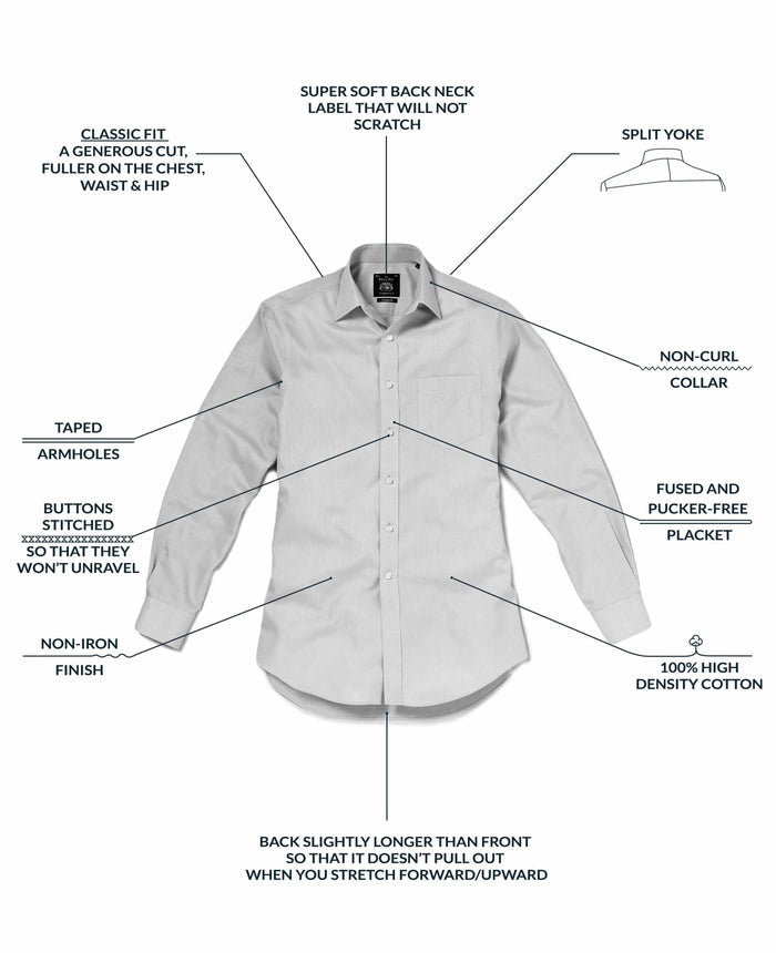 Selling Points Classic Fit Non Iron Shirts