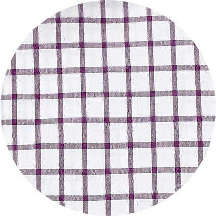 white purple cotton grid check classic fit formal shirt single cuff 1502pur No Tie swatches