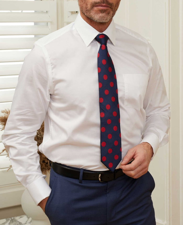 White Twill Classic Fit Shirt - Single or Double Cuff