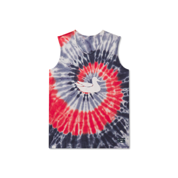 Red White and Blue Tie Dye