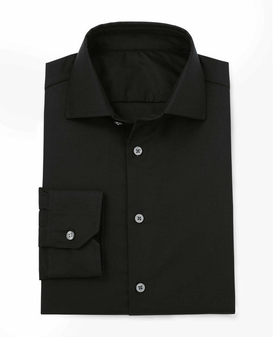 Wilson Black Twill Made To Measure Shirt folded