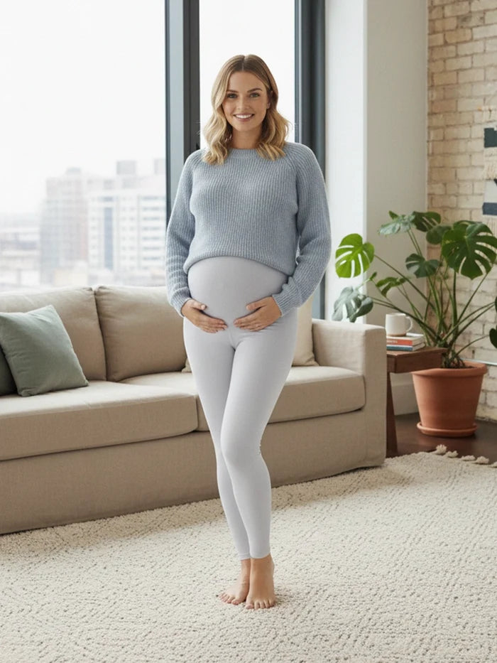 Women Full Length Cotton Maternity Leggings