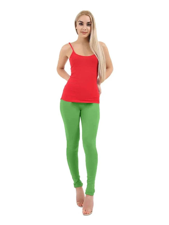 Womens Full Length Cotton Leggings - thefancydress.co.uk