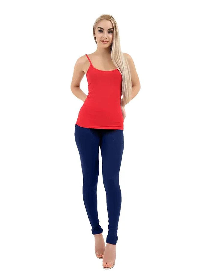 Womens Full Length Cotton Leggings - thefancydress.co.uk