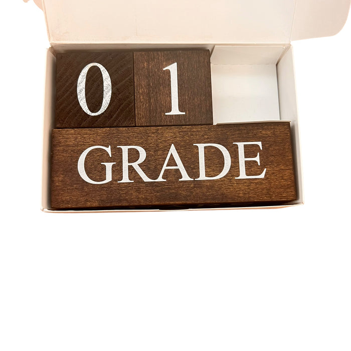 Wooden Block Milestones | Grades | NEW