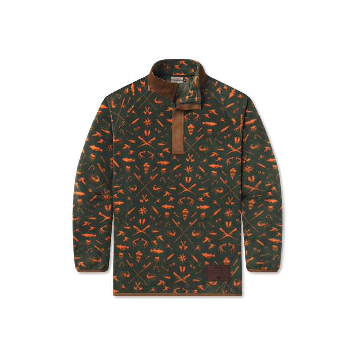Dark Green and Neon Orange Woods
