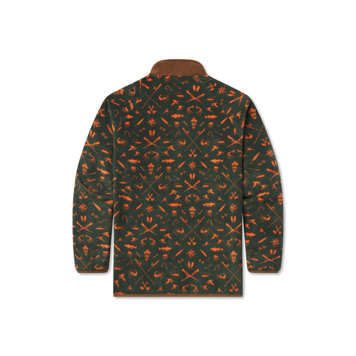 Dark Green and Neon Orange Woods | Back
