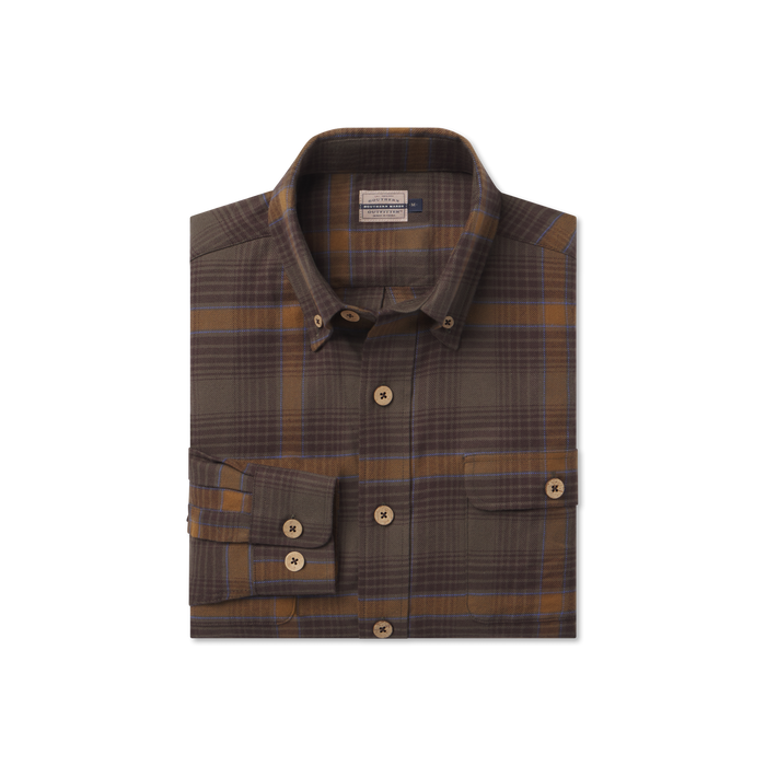 Dark Olive & Stone Brown Plaid