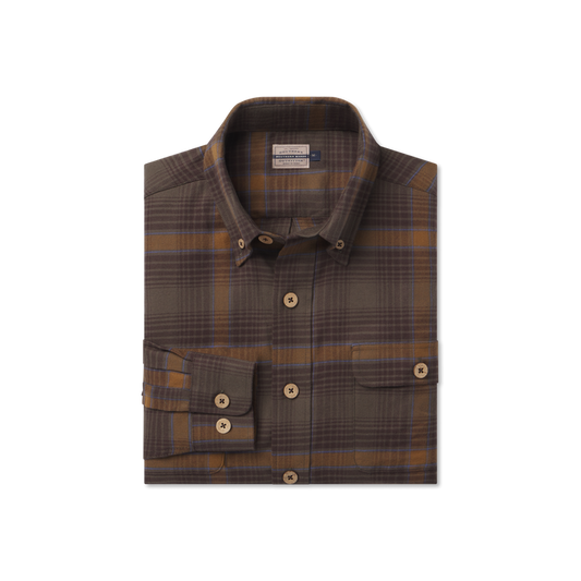 Dark Olive & Stone Brown Plaid