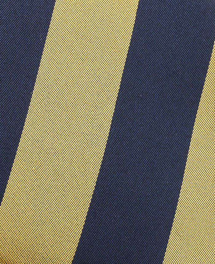 Men's Yellow Stripe Silk Tie fabric detail