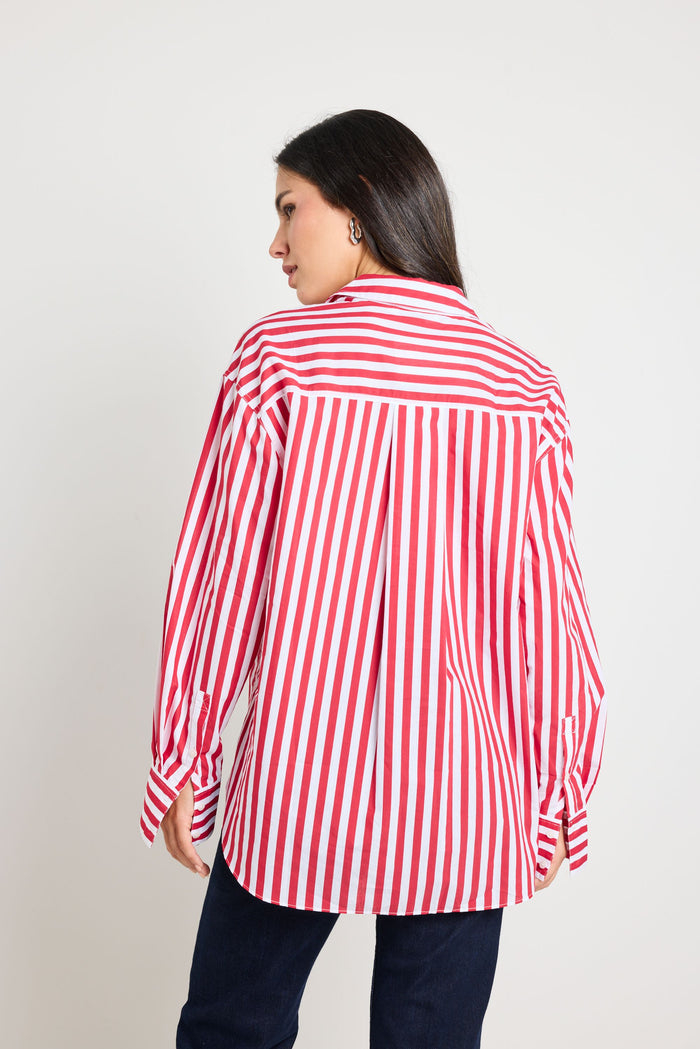 You Got This Oversized Shirt (Red Stripe)