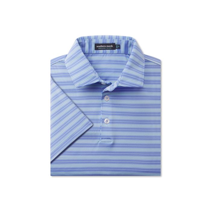 French Blue & Mint Stripe